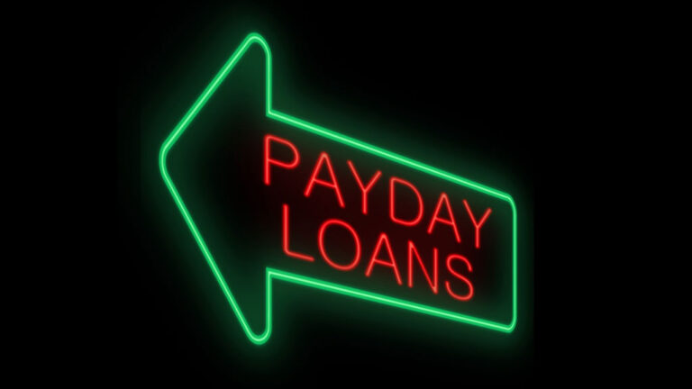 A neon sign on Payday Loan in Singapore