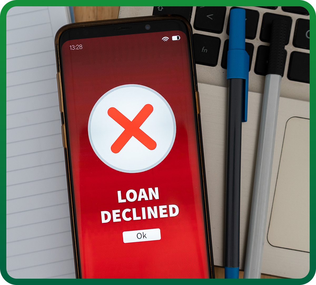What scenarios might a legal money lender reject my loan application